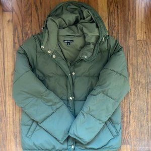 JCrew Mercantile Women's Hooded Puffer Coat, M